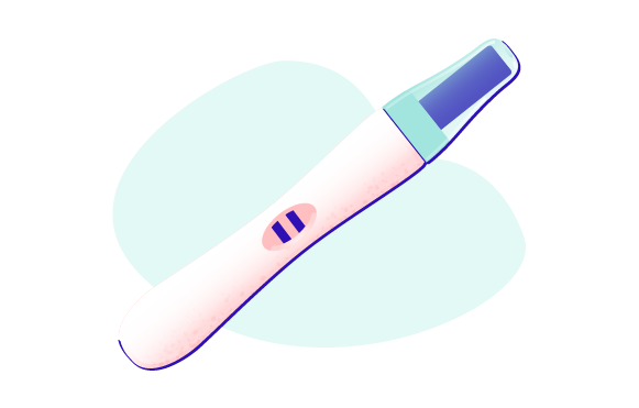 Positive pregnancy test image
