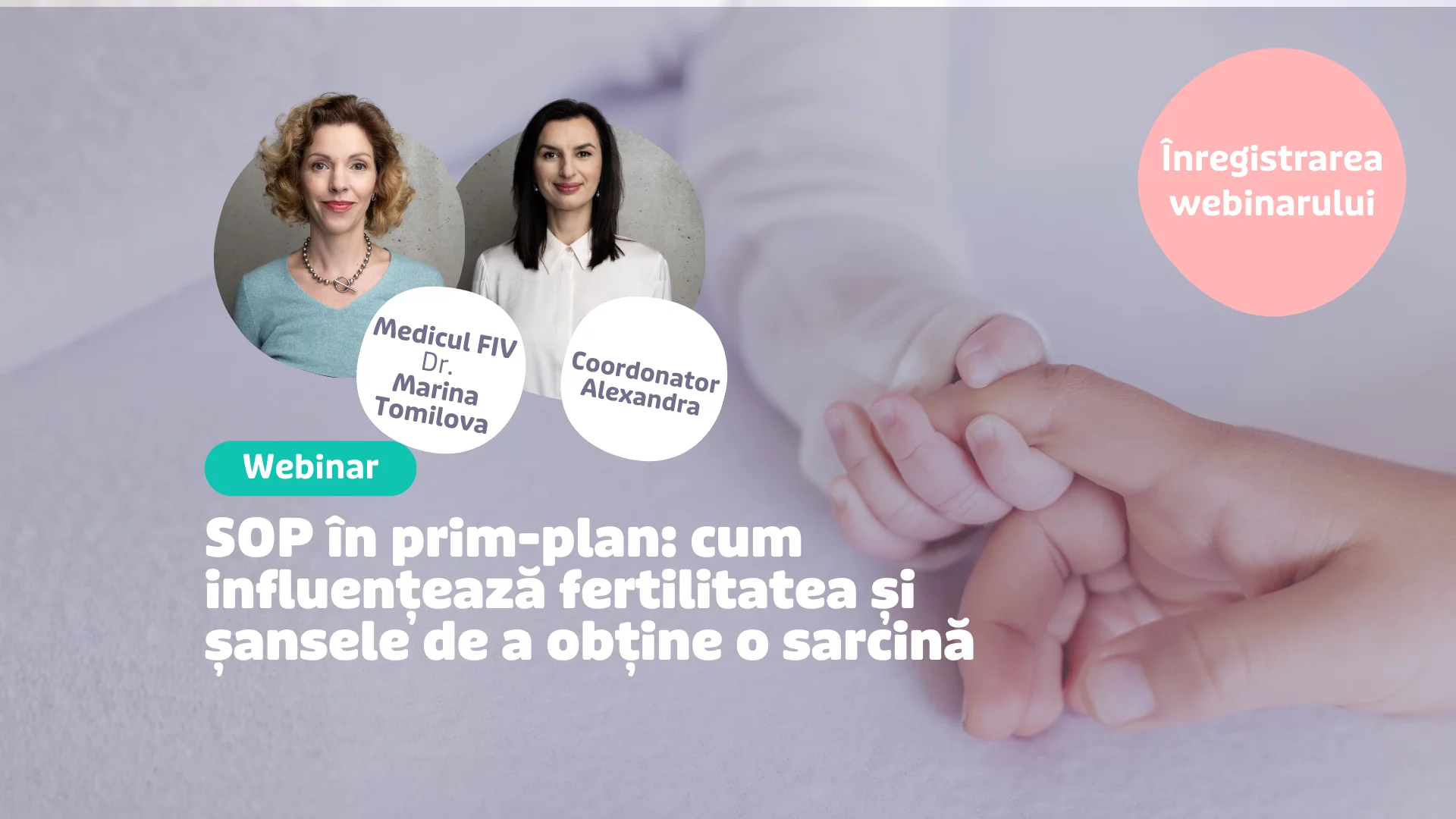 Înregistrarea webinarului: SOP în prim-plan: cum influențează fertilitatea și șansele de a obține o sarcină